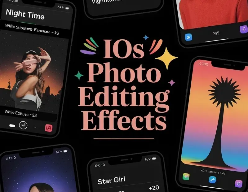 iOS photo editing effects for sun kissed & night time looks 📱