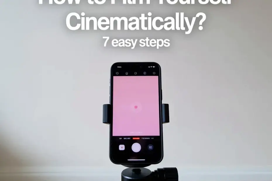 Film yourself cinematically | Easy UGC tutorial for self-shot video