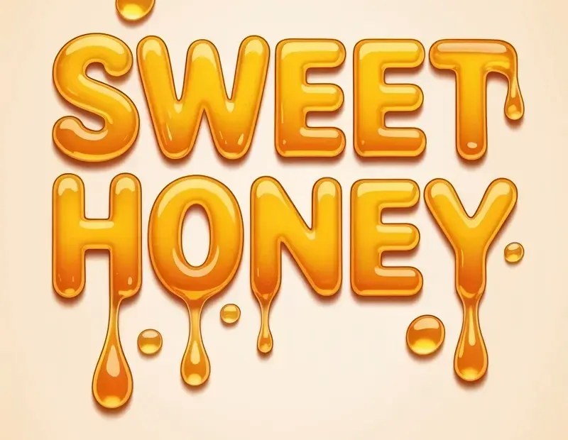 Honey Drip Text Effect in Adobe Firefly - Don't Skip This Gloss Layer